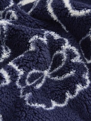 Marineblau Schleife - Half Popper Fleece (3mths-7yrs) - Bild 3 von 4