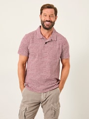 FatFace Mark Purple Pattern Polo - Image 1 of 6