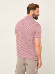 FatFace Mark Purple Pattern Polo - Image 2 of 6