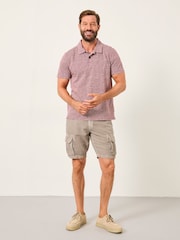 FatFace Mark Purple Pattern Polo - Image 3 of 6