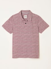 FatFace Mark Purple Pattern Polo - Image 6 of 6