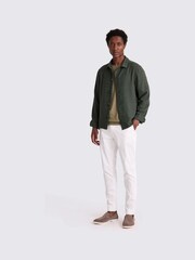MOSS Green Knit Striped Overshirt - Image 2 of 4