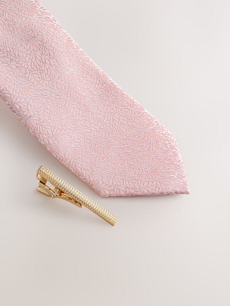Pink Pattern Tie - Image 2 of 3 Pink Pattern Tie - Image 2 of 3