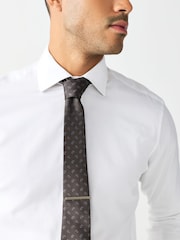 Brown Textured Tie - Image 1 of 5