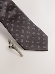 Brown Textured Tie - Image 4 of 5