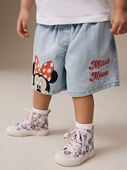 Disney Minnie Mouse Denim Pull On Denim Shorts (3mths-10yrs) - Image 1 of 7