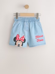 Disney Minnie Mouse Denim Pull On Denim Shorts (3mths-10yrs) - Image 4 of 7
