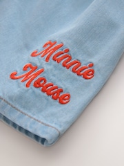 Disney Minnie Mouse Denim Pull On Denim Shorts (3mths-10yrs) - Image 6 of 7