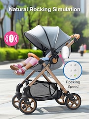 V-Tech White V-Hush Rocker Sound & Motion Stroller Soother - Image 5 of 8