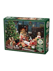 Cheatwell Games 1000 Piece Puzzle Christmas Puppies - Image 1 of 3