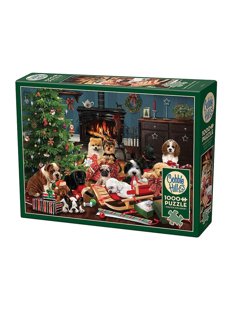 Cheatwell Games 1000 Piece Puzzle Christmas Puppies - Image 1 of 3