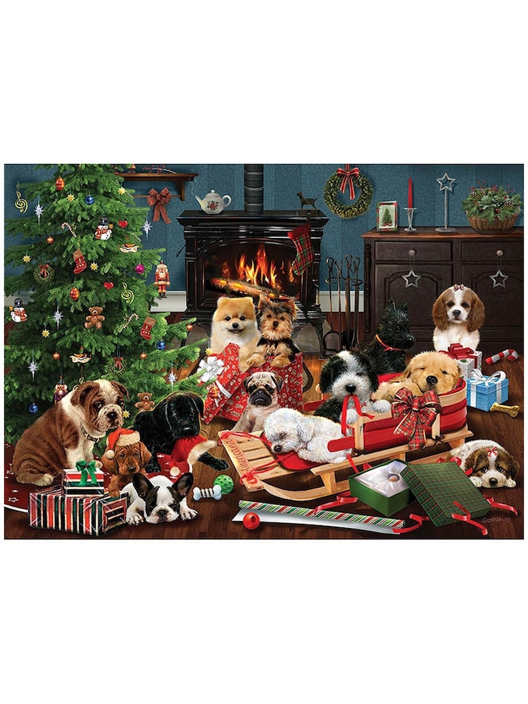 Cheatwell Games 1000 Piece Puzzle Christmas Puppies - Image 3 of 3