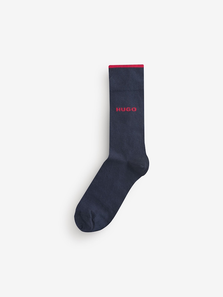 HUGO Black Gift Box Socks 5 Pack - Image 2 of 6