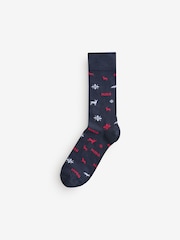 HUGO Black Gift Box Socks 5 Pack - Image 4 of 6