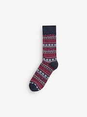 HUGO Black Gift Box Socks 5 Pack - Image 5 of 6