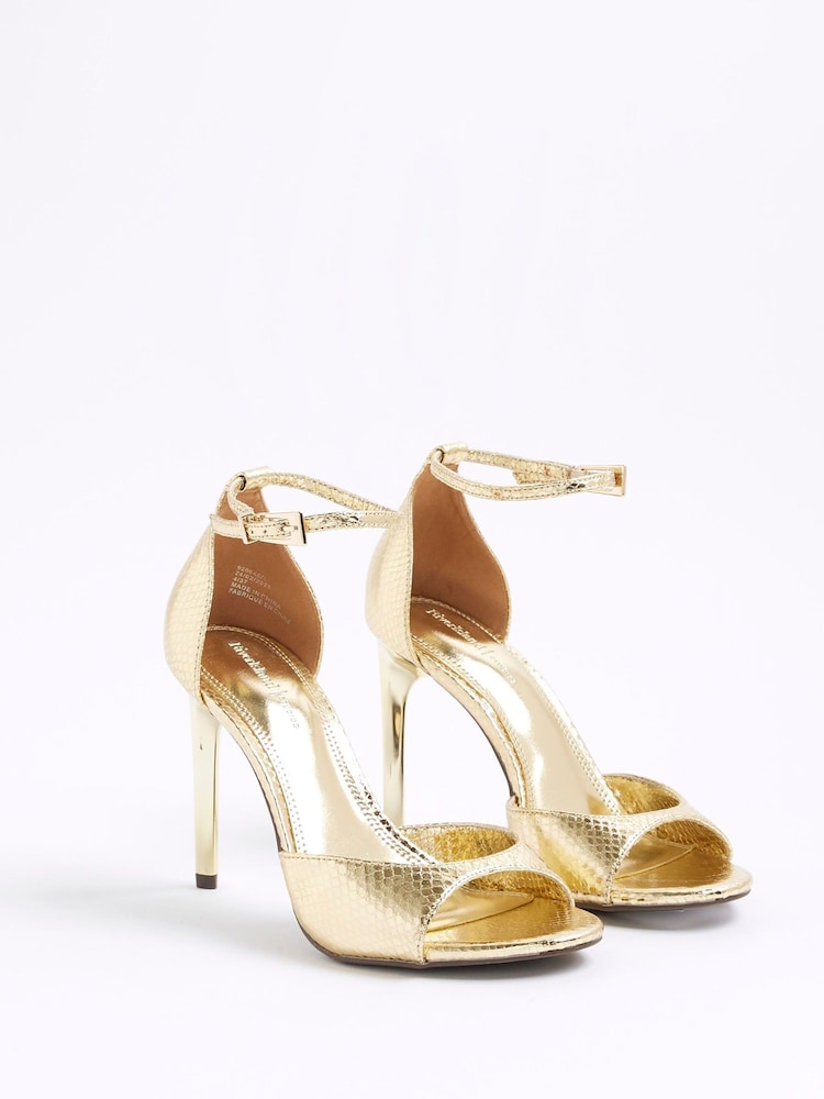 River Island Wide Fit Open Toe Heels - Imagem 2 de 6