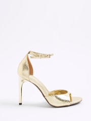 River Island Wide Fit Open Toe Heels - Imagem 3 de 6