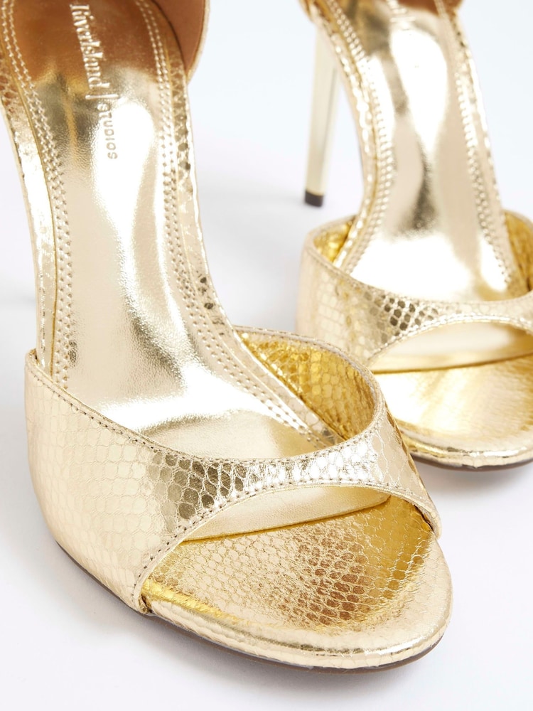 River Island Wide Fit Open Toe Heels - Imagem 6 de 6