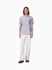 AllSaints Purple Tonic Short Sleeve Crew T-Shirt - Image 4 of 6
