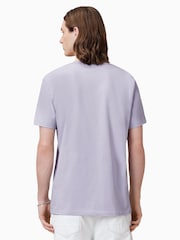 AllSaints Purple Tonic Short Sleeve Crew T-Shirt - Image 5 of 6