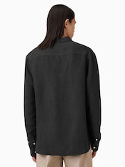 AllSaints Black Bandol Long Sleeve Shirt - Image 5 of 6