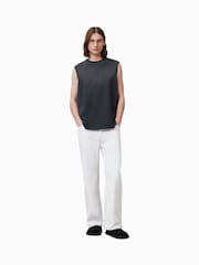 AllSaints Black Jonah Crew 100% Organic Cotton T-Shirt - Image 3 of 7