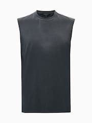 AllSaints Black Jonah Crew 100% Organic Cotton T-Shirt - Image 7 of 7