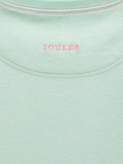 Joules Astra Aqua Blue Applique Cotton T-Shirt - Image 4 of 4