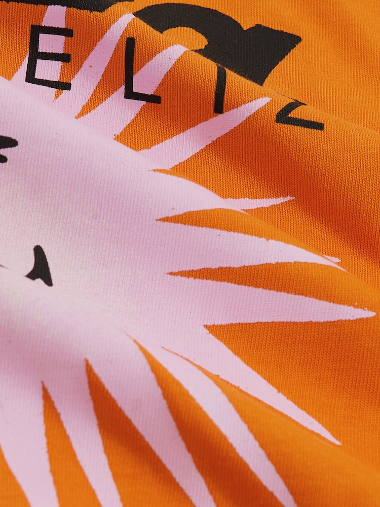 Reiss Orange Bruno 3-9 yrs SmileyWorld | Reiss Sun Motif T-Shirt - Image 5 of 5