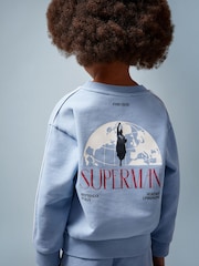 Reiss | Superman Logo Print Sweatshirt - Image 3 of 5