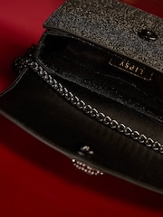 Lipsy Black Glitter Small Chain Shoulder Bag - Image 5 of 6