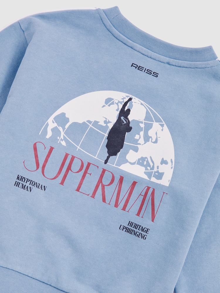 Reiss | Superman Logo Print Sweatshirt - Image 5 of 5