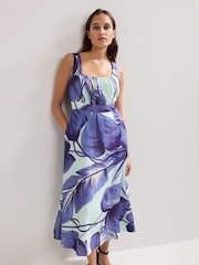 Phase Eight Blue Linda Midi Dress - Image 2 of 6