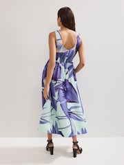 Phase Eight Blue Linda Midi Dress - Image 3 of 6