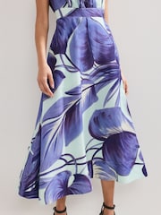 Phase Eight Blue Linda Midi Dress - Image 5 of 6