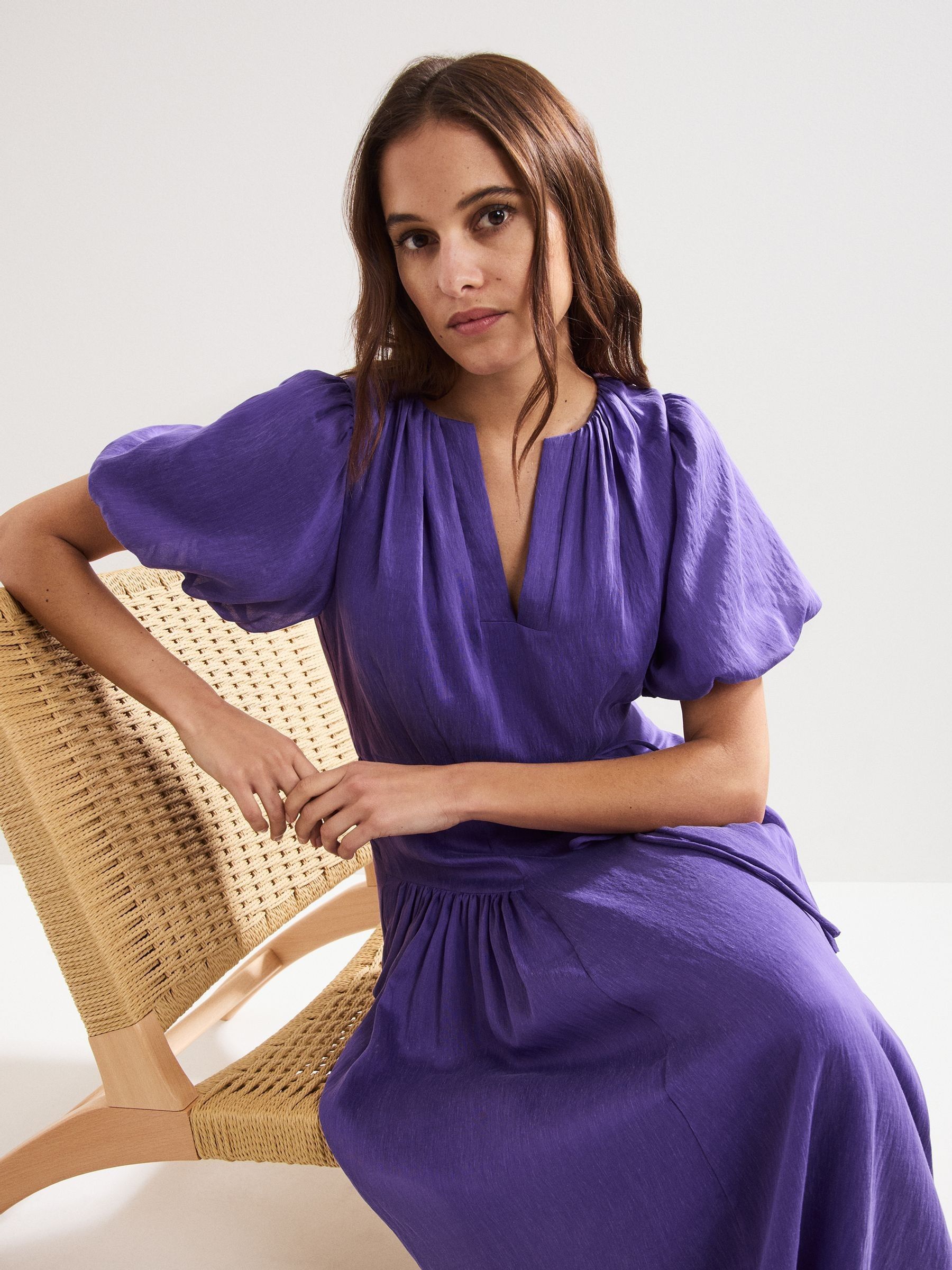 Buy Phase Eight Purple Kailey Midi Dress from the Next UK online shop