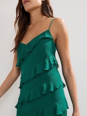 Phase Eight Green Keegan Ruffle Dress - Image 5 of 7