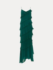 Phase Eight Green Keegan Ruffle Dress - Image 7 of 7