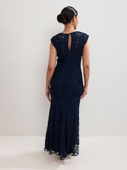 Phase Eight Blue Petite Khiana Dress - Image 2 of 4