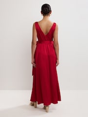 Phase Eight Red Emlyn Pleated Dress - Image 2 of 7