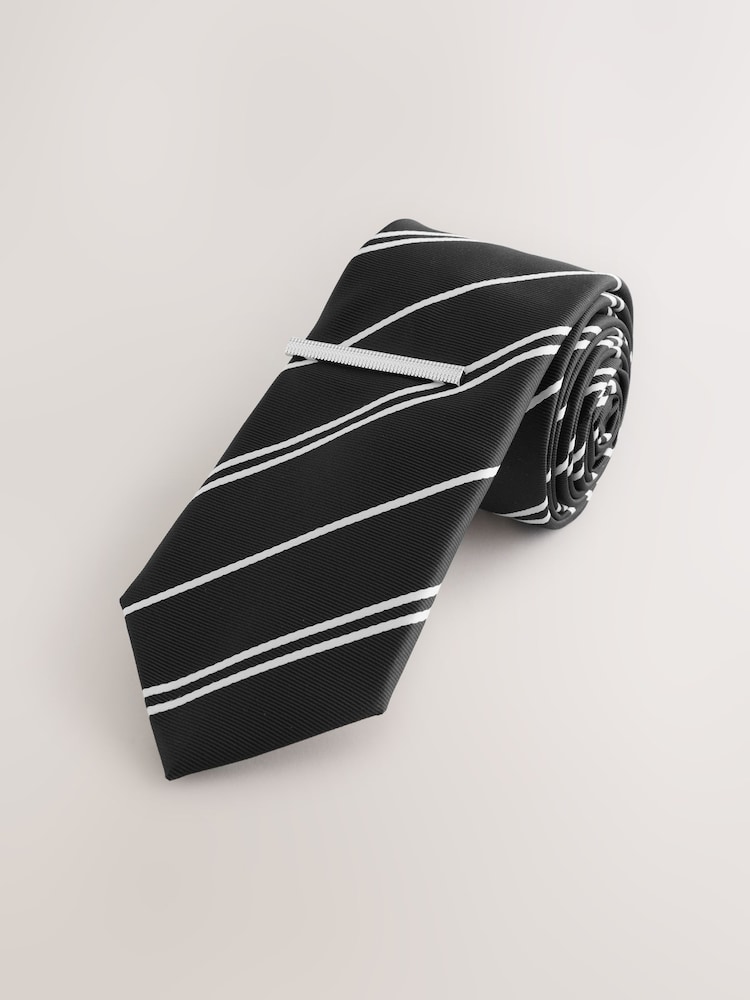 Black Pattern Tie - Image 1 of 3 Black Pattern Tie - Image 1 of 3
