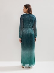 Phase Eight Green Cherene Ombre Dress - Image 2 of 6