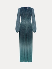 Phase Eight Green Cherene Ombre Dress - Image 6 of 6