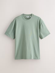Pastels Green/Blue/Ecru/Slate/Pink Relaxed Fit Heavyweight T-Shirts 5 Pack - Image 2 of 13