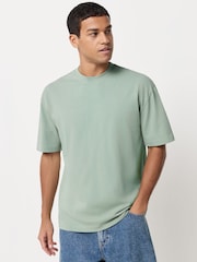 Pastels Green/Blue/Ecru/Slate/Pink Relaxed Fit Heavyweight T-Shirts 5 Pack - Image 9 of 13