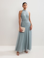 Phase Eight Green Nola Sequin Dress - Image 1 of 7