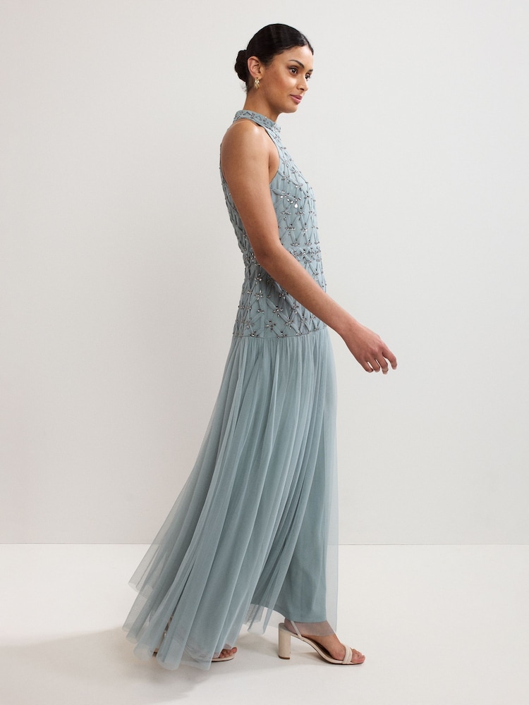Buy Phase Eight Green Nola Sequin Dress from Next USA Buy Phase Eight Green Nola Sequin Dress from Next USA