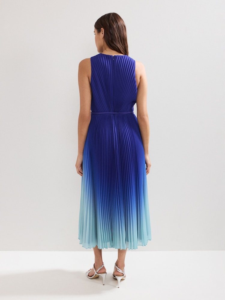 Phase Eight Blue Simara Ombre Dress - Image 2 of 7 Phase Eight Blue Simara Ombre Dress - Image 2 of 7