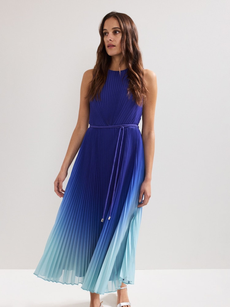 fit & flare sleeveless midi dress Sleeveless Midi Fit And Flare Dress | Asymmetrical