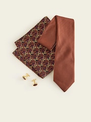 Orange Tie, Pocket Square and Cufflink Gift Box - Image 2 of 3
